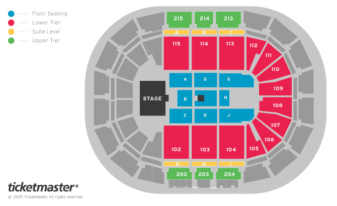 Jeff Wayne's the War of the Worlds - Prime View Seating Plan at Manchester Arena