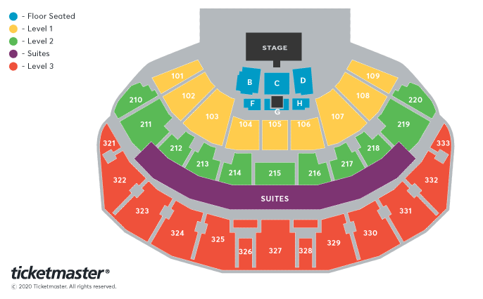 Jeff Wayne's Musical Version of The War of The Worlds Seating Plan at First Direct Arena