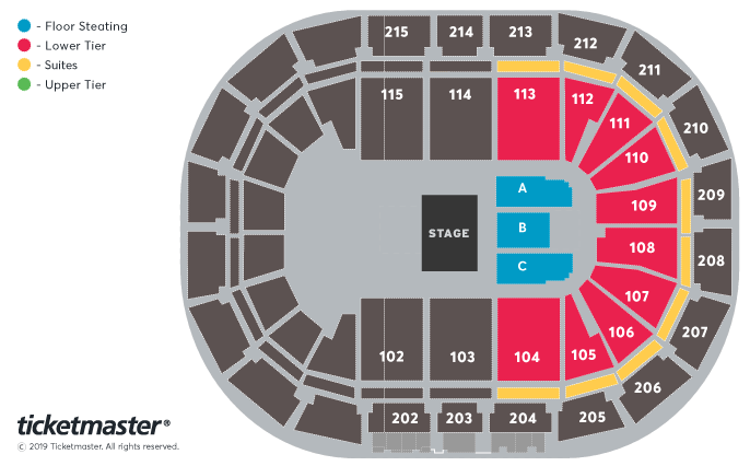 The Human League - Dare 40 Seating Plan at Manchester Arena