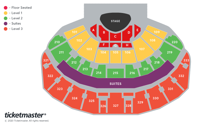 Gary Barlow Seating Plan at First Direct Arena