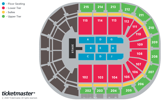 Michael Ball & Alfie Boe - Together At Christmas Seating Plan at Manchester Arena