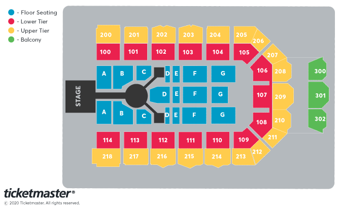 Magic Mike The Arena Tour Seating Plan at Utilita Arena Newcastle