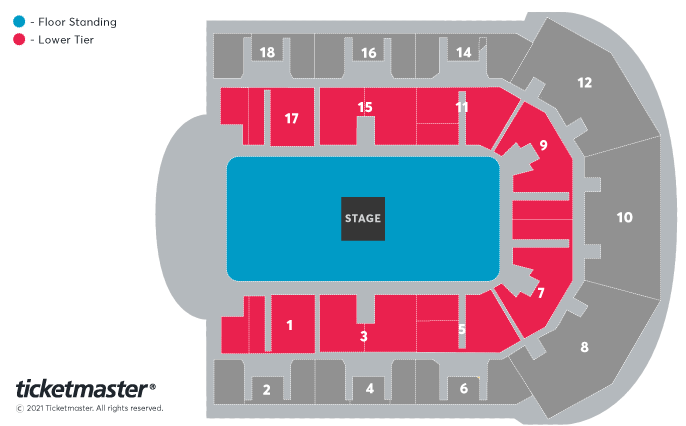 Fatboy Slim: We've Come a Long Long Way Together Tour Seating Plan at M&S Bank Arena
