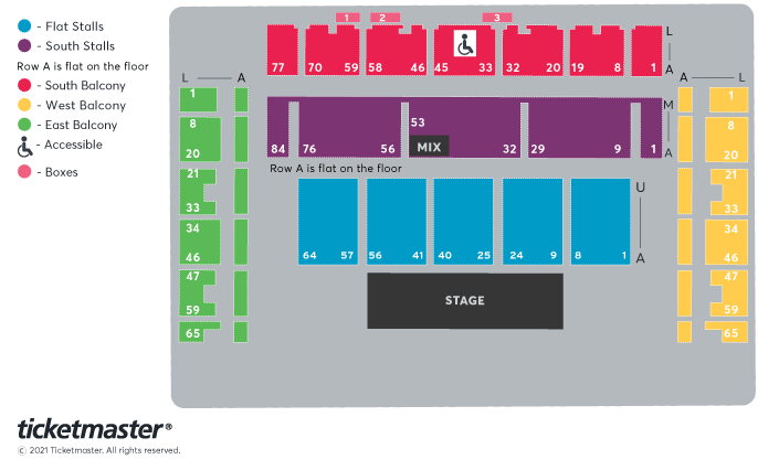 Blade Runner Live Seating Plan at The Brighton Centre