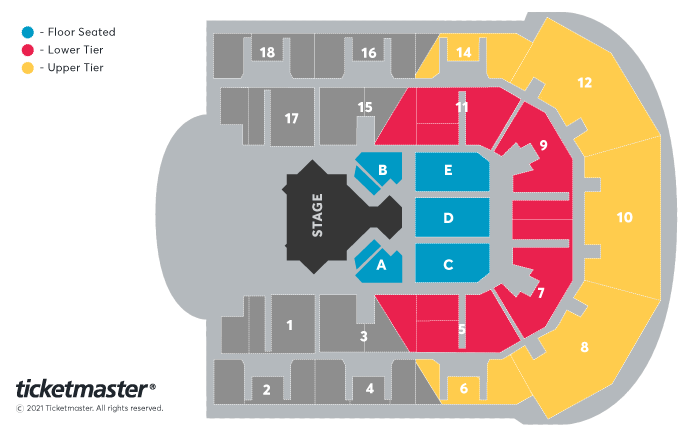 LOL Surprise LIVE! Seating Plan at Liverpool Echo Arena