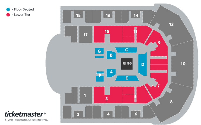 The Boxxer Series Liverpool - Super Lightweight Tournament Seating Plan at M&S Bank Arena