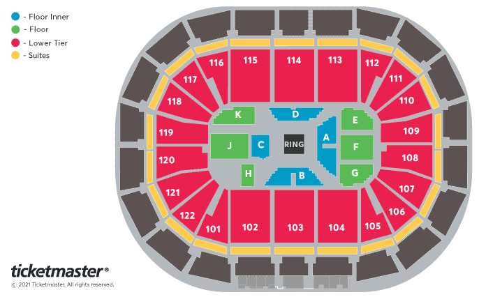 Boxxer presents Khan v Brook Seating Plan at Manchester Arena