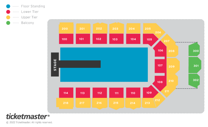 Kendrick Lamar: The Big Steppers Tour Seating Plan at Utilita Arena Newcastle