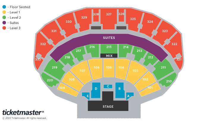 JLS Seating Plan at First Direct Arena