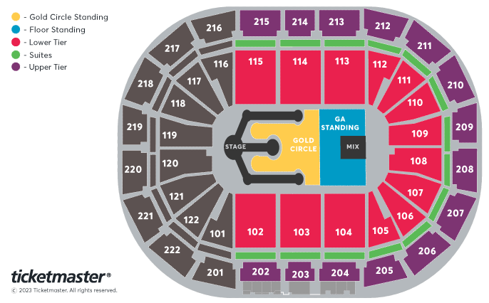 Post Malone - Twelve Carat Tour Seating Plan at Manchester Arena