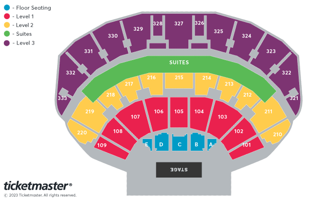 Ricky Gervais Seating Plan at First Direct Arena