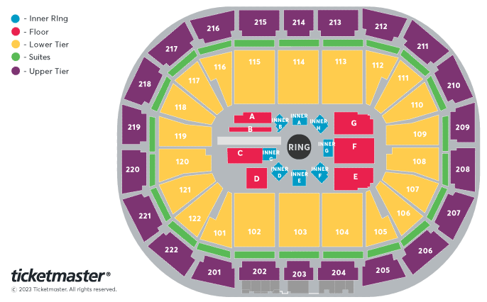 OKTAGON 48 Seating Plan at Manchester Arena