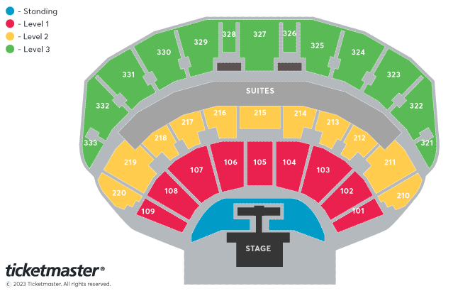 Keane - Premium Package - The Luxury Experience Seating Plan at First Direct Arena