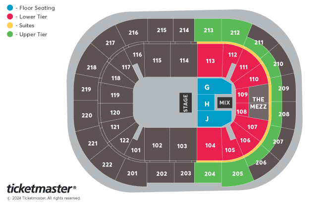 Tom Segura: Come Together Seating Plan at Manchester Arena