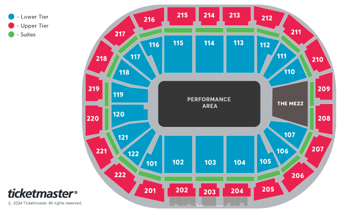 The Arenacross Tour Seating Plan at Manchester Arena