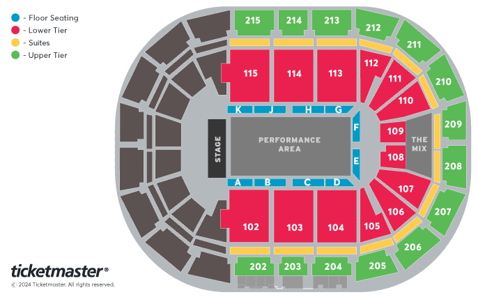 Strictly Come Dancing The Live Tour Seating Plan at Manchester Arena