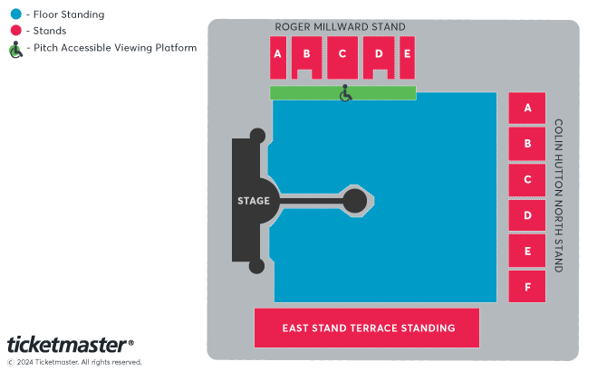 Coldplay: Music of the Spheres World Tour 2025 Seating Plan at Sewell Group Craven Park Stadium