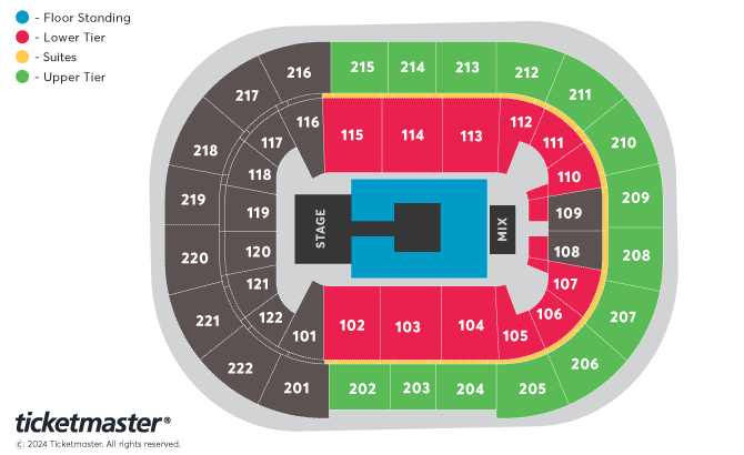 ATEEZ WORLD TOUR [TOWARDS THE LIGHT : WILL TO POWER] Seating Plan at Manchester Arena