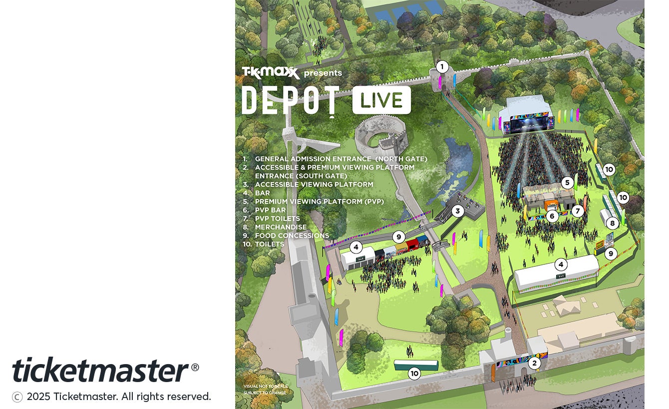 Venue seating chart for Ethel Cain for reference only