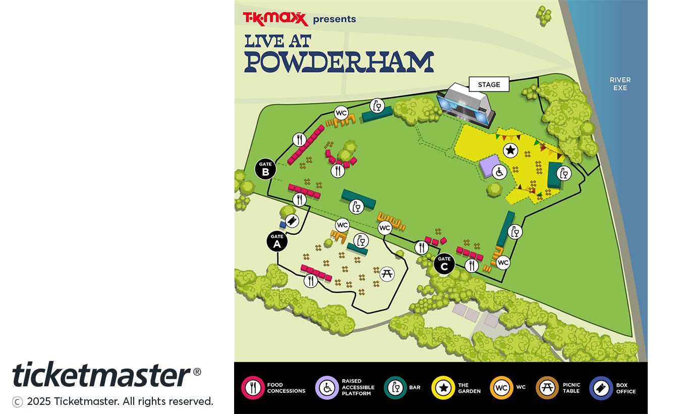 Venue seating chart for Teddy Swims for reference only