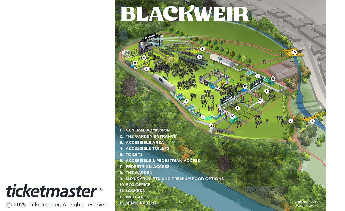 Seat map - Blackweir Fields, Cardiff