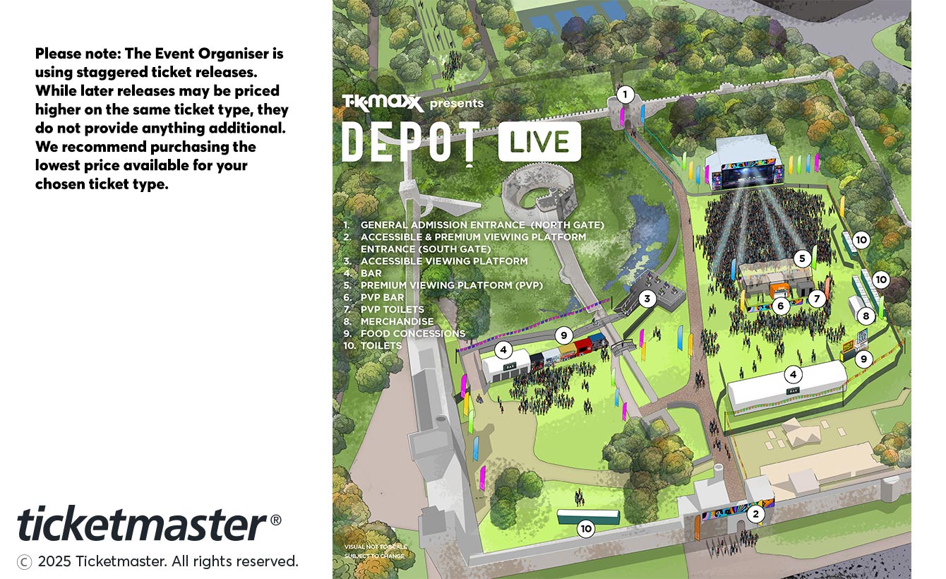 Seat map - Cardiff Castle