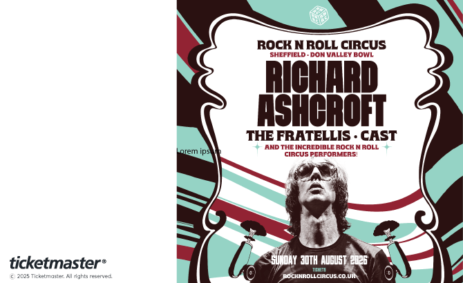 Venue seating chart for Rock N Roll Circus for reference only