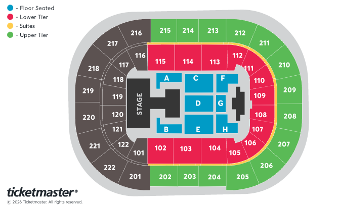 aespa LIVE TOUR - SYNK : COMPLæXITY - in MANCHESTER Seating Plan at Manchester Arena