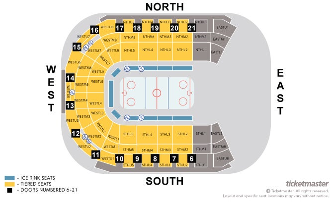 Disney On Ice presents Dream Big Seating Plan at Odyssey Arena