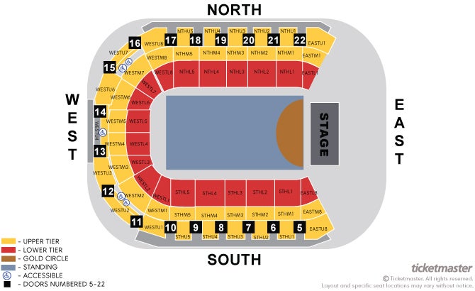 Heineken Green Room - Lush Classical 2022 Seating Plan at Odyssey Arena