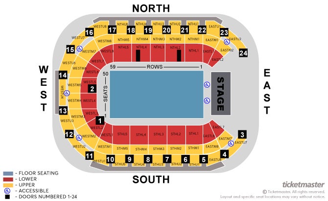 Andre Rieu Seating Plan at Odyssey Arena