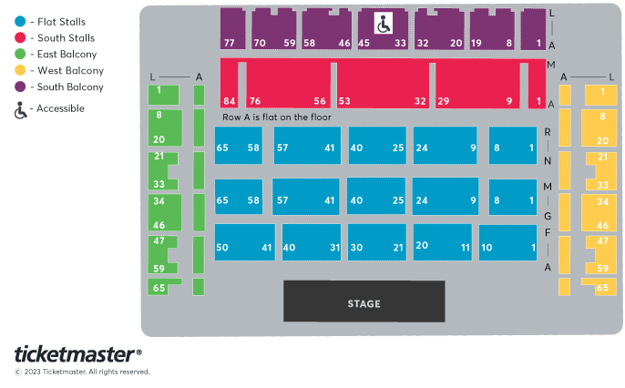 Eurovizcon - Concert Only Seating Plan at The Brighton Centre