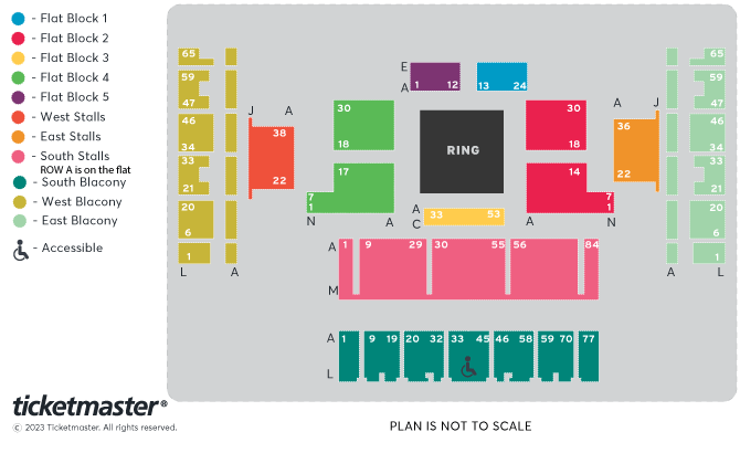 Harlem Eubank Seating Plan at The Brighton Centre