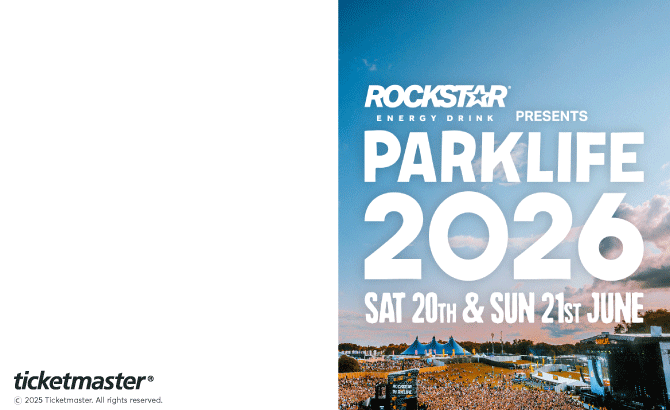 Venue seating chart for Parklife for reference only