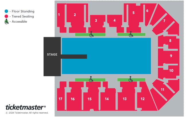 Doja Cat: The Scarlet Tour Seating Plan at Resorts World Arena