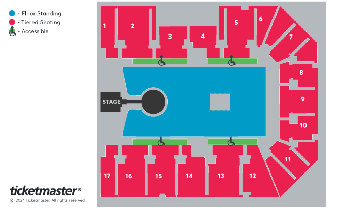 Kid Cudi - The INSANO Tour Seating Plan at Resorts World Arena