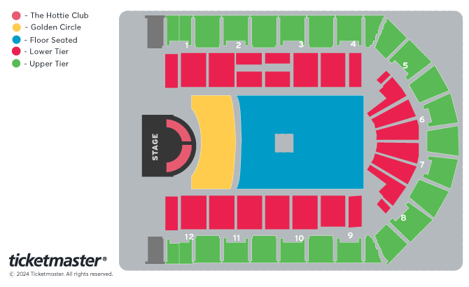 Megan Thee Stallion - Hot Girl Summer Tour Seating Plan at Utilita Arena Birmingham