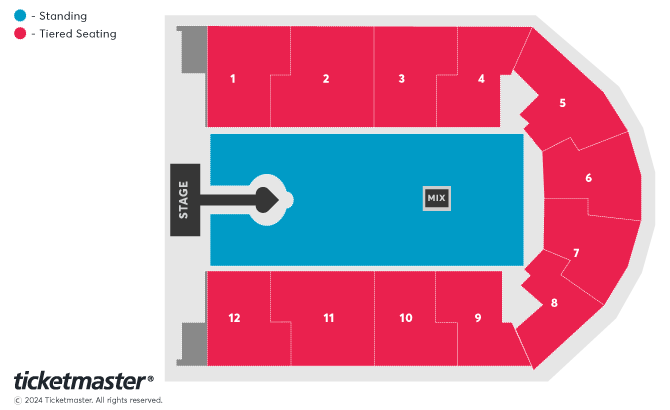 Sabrina Carpenter: Short N' Sweet Tour Seating Plan at Utilita Arena Birmingham