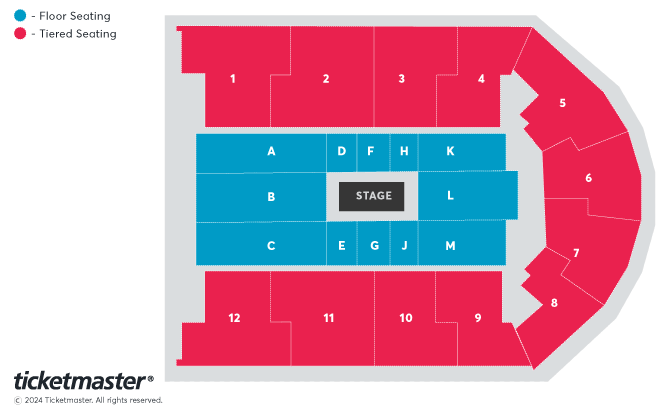 Diljit Dosanjh: DIL-LUMINATI TOUR Seating Plan at Utilita Arena Birmingham