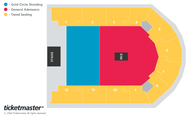 Tyler, the Creator - CHROMAKOPIA THE WORLD TOUR Seating Plan at Utilita Arena Birmingham